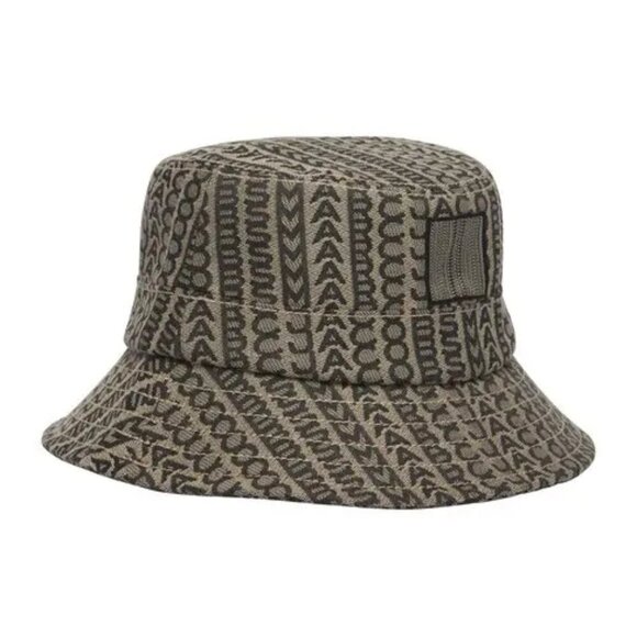 NEW! NWT! Marc Jacobs The Monogram Jacquard Bucket Hat -Beige Multi - Picture 5 of 5